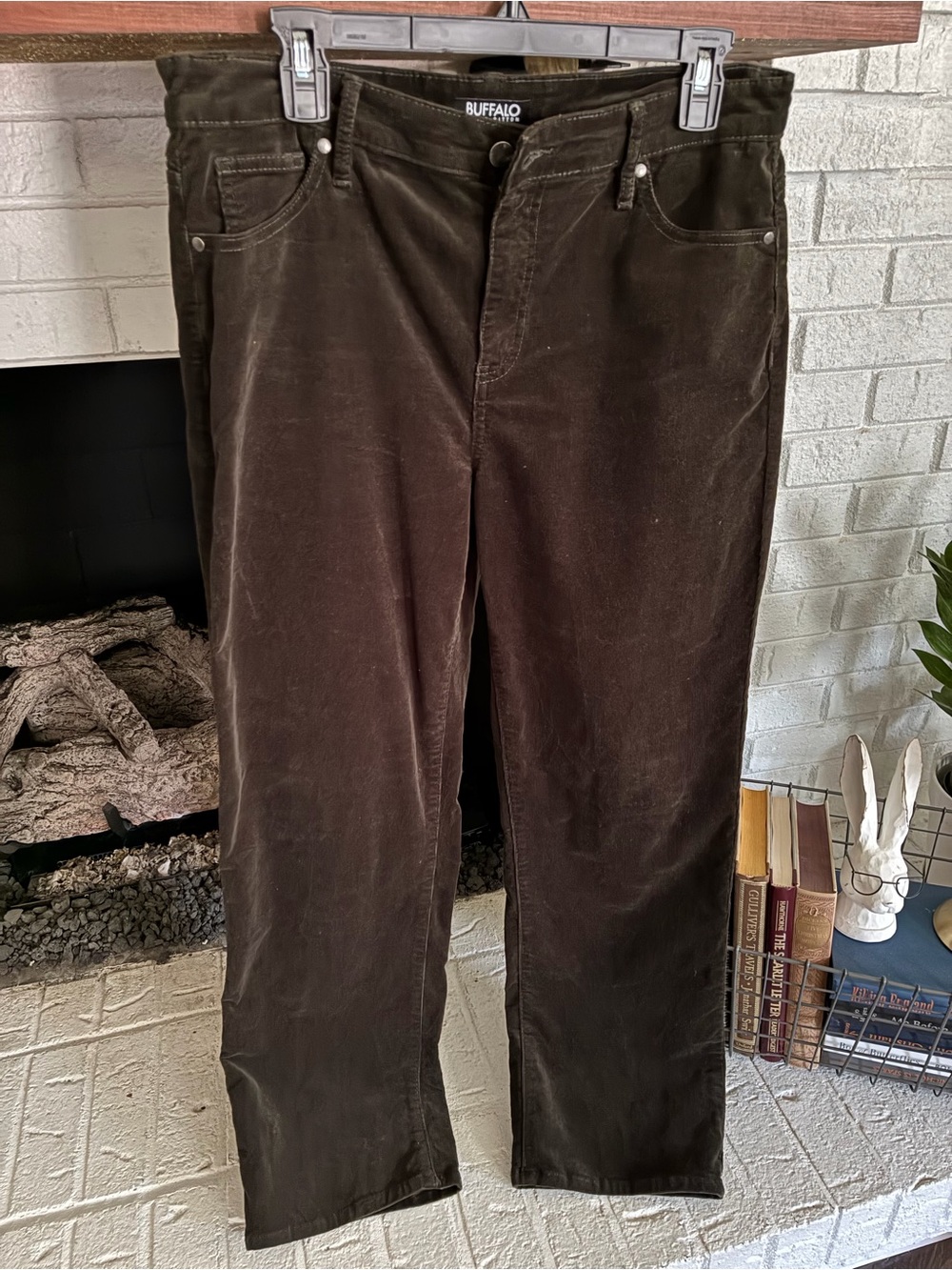 Buffalo David Bitton Dark Brown Corduroy Pants size 12